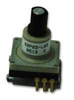 62P22-L6S - GRAYHILL - 62P22-L6S - Rotary Encoder, Optical, Incremental, 16 PPR, 16 Detents, Vertical, With Push Switch