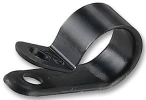 CCS38-S8-C0 - PANDUIT - CCS38-S8-C0 - Fastener, P Clip, Screw Mount Cable Clamp, 9.5 mm, Nylon (Polyamide), Black, 9.4 mm