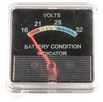 F3PAM-24V - HOBUT - F3PAM-24V - Analogue Panel Meter, 8% Accuracy, Polarized Moving Iron, Battery Condition Indicator, 21V to 25V