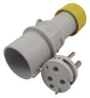 PE1643SV - ILME - PE1643SV - Pin & Sleeve Connector, 16 A, 110 V, Cable Mount, Plug, 2P+E, Yellow