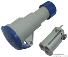 PE1663PV - ILME - PE1663PV - Pin & Sleeve Connector, 16 A, 240 V, Cable Mount, Socket, 2P+E, Blue