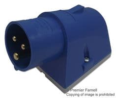 PE1663SMB - ILME - PE1663SMB - Pin & Sleeve Connector, 16 A, 240 V, Panel Mount, Inlet, 2P+E, Blue