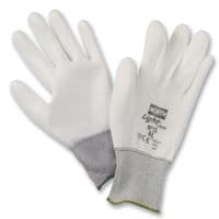 NF15/8M - HONEYWELL - NF15/8M - Glove, Light Task, White, PU (Polyurethane), Size 8, Knit Wrist