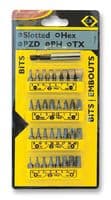 T4520 - CK TOOLS - T4520 - Bit Set, Screwdriver, Slotted, Phillips, Pozidrive, Torx, Hex, 32 Piece