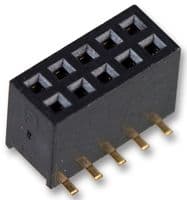 79109-1004 - MOLEX - 79109-1004 - PCB Receptacle, Board-to-Board, 2 mm, 2 Rows, 10 Contacts, Female Receptacle, Surface Mount