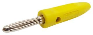555-0700-01 - DELTRON COMPONENTS - 555-0700-01 - Banana Test Connector, 4mm, Plug, Cable Mount, 16 A, 50 V, Nickel Plated Contacts, Yellow