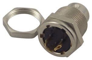 09-0077-00-03 - BINDER - 09-0077-00-03 - Circular Connector, Subminiature Circular Connector, 711 Series, Panel Mount Receptacle