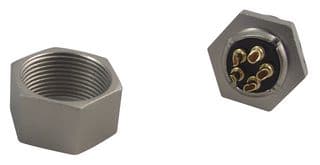 09 0098 00 05 - BINDER - 09 0098 00 05 - Circular Connector, Subminiature Circular Connector, 711 Series, Panel Mount Receptacle, 5 Contacts
