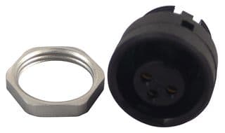 09 0978 00 03 - BINDER - 09 0978 00 03 - Circular Connector, Subminiature Circular Connector, 710 Series, Panel Mount Receptacle, 3 Contacts