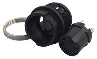 99 0616 00 05 - BINDER - 99 0616 00 05 - Circular Connector, Miniature Circular Connector, 678 Series, Panel Mount Receptacle, 5 Contacts