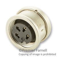 09 0112 00 04 - BINDER - 09 0112 00 04 - Circular Connector, Miniature Circular Connector, 723 Series, Panel Mount Receptacle, 4 Contacts