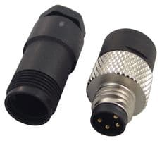 99-3383-00-04 - BINDER - 99-3383-00-04 - Circular Connector, Standard Circular Connector, 768 Series, Cable Mount Plug, 4 Contacts