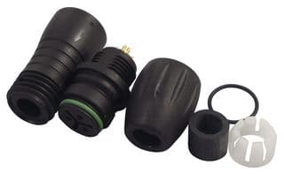 99 9106 00 03 - BINDER - 99 9106 00 03 - Circular Connector, Miniature Circular Connector, 720 Series, Cable Mount Receptacle, 3 Contacts