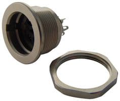 09 4820 00 06 - BINDER - 09 4820 00 06 - Circular Connector, Subminiature Circular Connector, 440 Series, Panel Mount Receptacle, 6 Contacts