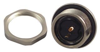 09 0403 00 02 - BINDER - 09 0403 00 02 - Circular Connector, Subminiature Circular Connector, 712 Series, Panel Mount Receptacle, 2 Contacts