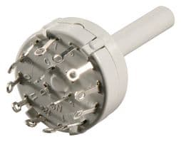 CK1025 - LORLIN - CK1025 - Rotary Switch, 6.35 mm, 6 Position, 2 Pole, 30 °, 150 mA, 250 V, CK Series
