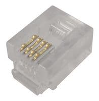 90075-0035 - MOLEX - 90075-0035 - Modular Connector, Modular Plug, 1 x 1 (Port), 6P4C, Cat3, Cable Mount
