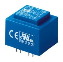 AVB2.3/2/24 - BLOCK - AVB2.3/2/24 - PCB Transformer, Class II, Encapsulated Safety Isolating, 2 x 115V, 2 x 24V, 2.3 VA, 50Hz / 60Hz