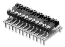 1107254-28 - ARIES - 1107254-28 - IC & Component Socket, 28 Contacts, Adaptor, 2.54 mm, 1107254, 15.24 mm, Beryllium Copper