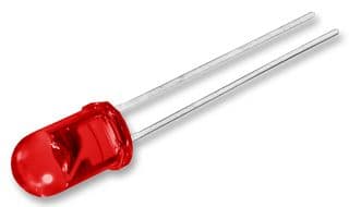 TLUR5400 - VISHAY - TLUR5400 - LED, Red, Through Hole, T-1 3/4 (5mm), 20 mA, 2 V, 640 nm
