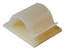 151-13604 RB8-PA66-NA - HELLERMANNTYTON - 151-13604 RB8-PA66-NA - Fastener, RB Series Flat Design, Adhesive Backed Cable Clamp, Nylon (Polyamide), Natural, 25 mm