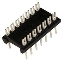14-600-10 - ARIES - 14-600-10 - IC & Component Socket, 14 Contacts, DIP Socket, 2.54 mm, 7.62 mm, Brass
