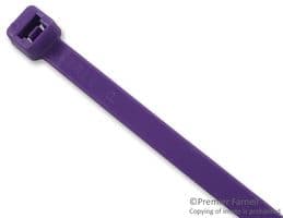 PLT2S-C7 - PANDUIT - PLT2S-C7 - Cable Tie, Pan Ty® Locking, Nylon 6.6 (Polyamide 6.6), Purple, 188 mm, 4.8 mm, 47 mm, 50 lb