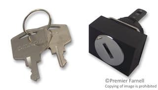 A165K-J2ML - OMRON INDUSTRIAL AUTOMATION - A165K-J2ML - Keylock Switch, SPDT, A165K Series, 2 Position, Quick Connect, Solder, 3 A
