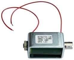 SM2/PULL/12VDC - KEYSWITCH - SM2/PULL/12VDC - Linear Solenoid, C Type, Pull, Continuous, 12 VDC