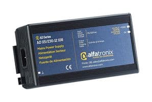 AD115/230-12 108 - ALFATRONIX - AD115/230-12 108 - AC/DC Enclosed Power Supply (PSU), ITE, 1 Outputs, 108 W, 12 VDC, 9 A