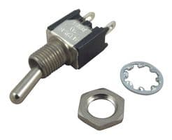 TT13A2T04 - TE CONNECTIVITY - TT13A2T04 - Toggle Switch, Off-On, SPST, Non Illuminated, TT Series, Through Hole, 1 A