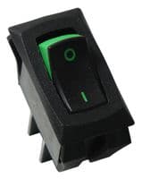 RSCA201-VB-B-9-G - CARLING - RSCA201-VB-B-9-G - Rocker Switch, Off-On, SPST, Non Illuminated, Panel Mount, Black, RSC Series