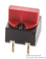 ERG16-412/2 - ERG COMPONENTS - ERG16-412/2 - Rotary Coded Switch, Through Hole, 16 Position, 30 V, Hexadecimal, 125 mA