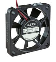 MFB50E12 - SEPA - MFB50E12 - DC Axial Fan, Brushless Motor, Miniature, 12 V, Square, 50 mm, 10 mm, Ball Bearing, 8.42 CFM