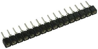 1-1814655-1 - TE CONNECTIVITY - 1-1814655-1 - IC & Component Socket, 16 Contacts, SIP Socket, 2.54 mm, Beryllium Copper