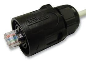 RJF RB 6 - AMPHENOL SOCAPEX - RJF RB 6 - Modular Connector, Housing, RJ45 Plug, 1 x 1 (Port), 8P8C, Cat5e, IP68, Cable Mount