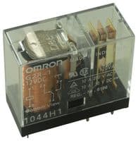 G2R-2A   DC24 - OMRON ELECTRONIC COMPONENTS - G2R-2A   DC24 - Power Relay, DPST-NO, 24 VDC, 5 A, G2R Series, Through Hole, Non Latching