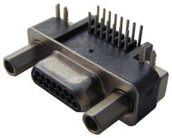0836129020 - MOLEX - 0836129020 - D Sub Connector, Right Angle, Micro D, Plug, 83612, 15 Contacts, Solder