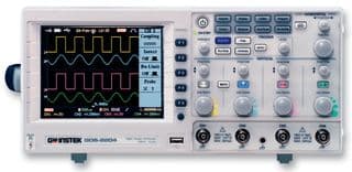 GDS-2104 - GW INSTEK - GDS-2104 - Digital Oscilloscope, GDS-2000 Series, 4 Channel, 100 MHz, 1 GSPS, 25 kpts, 3.5 ns