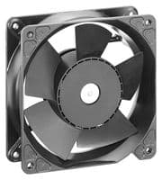 4112N/2H3 - EBM-PAPST - 4112N/2H3 - DC Axial Fan, 12 V, Square, 119 mm, 38 mm, Ball Bearing, 182.4 CFM