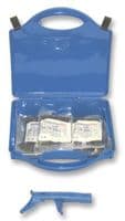 HTC1BK - HELLERMANNTYTON - HTC1BK - Cable Tie Assortment, 400 Pcs, T Series, Nylon 6.6, Black, Inside Serrated, Applicator Tool, Case