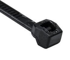 118-04800 T30ROS-PA66HS-BK - HELLERMANNTYTON - 118-04800 T30ROS-PA66HS-BK - Cable Tie, Nylon 6.6 HS (Polyamide 6.6 HS) (Heat Stabilised), Black, 145 mm, 3.4 mm, 35 mm, 30 lb