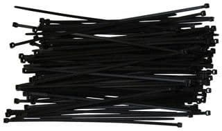 118-04900 T30LOS-PA66HS-BK - HELLERMANNTYTON - 118-04900 T30LOS-PA66HS-BK - Cable Tie, Nylon 6.6 HS (Polyamide 6.6 HS) (Heat Stabilised), Black, 200 mm, 3.4 mm, 50 mm, 30 lb