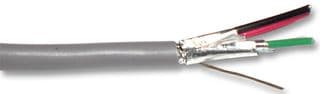 2466C SL001 - ALPHA WIRE - 2466C SL001 - Multipair Cable, Screened, 2 Pair, 22 AWG, 0.36 mm², 1000 ft, 304.8 m