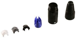 NE8MC-B-1 - NEUTRIK - NE8MC-B-1 - Cable Connector Carrier, Preassembled RJ45 plugs, etherCON Series, Black Chromium Shell