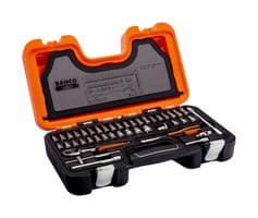 S460 - BAHCO - S460 - Socket Set, 1/4" Drive Sizes, Ratchet Handle, 40 Pieces