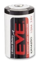 ER14250 - EVE - ER14250 - Battery, Single Cell, 3.6 V, 1/2AA, Lithium Thionyl Chloride, 1.2 Ah