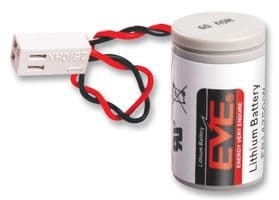 ER14250W - EVE - ER14250W - Battery, 3.6 V, 1/2AA, Lithium Thionyl Chloride, 1.2 Ah, Wire Leads, 1
