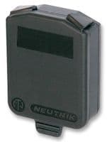 SCDX - NEUTRIK - SCDX - Dust Cap / Cover, Hinged Cover, D Size Chassis Connector, Plastic Body