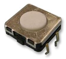 B3W-4000 - OMRON ELECTRONIC COMPONENTS - B3W-4000 - Tactile Switch, B3W Series, Top Actuated, Through Hole, Round Button, 200 gf, 50mA at 24VDC